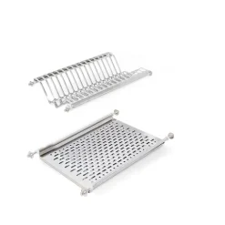 Emuca Geschirrabtropfer für Hochschränke, Modul 500mm, Edelstahl