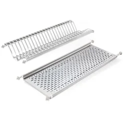 Emuca Geschirrabtropfer für Hochschränke, Modul 700mm, Edelstahl