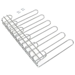 Emuca Glashalter Supra, 5-zeilig, Länge 320mm, Stahl, Verchromt