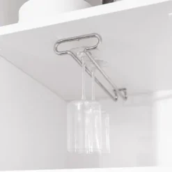 Emuca Glashalter, 1-zeilig, Länge 280mm, Stahl, Verchromt