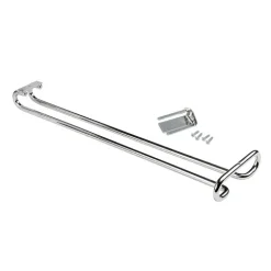 Emuca Glashalter, 1-zeilig, Länge 410mm, Stahl, Verchromt