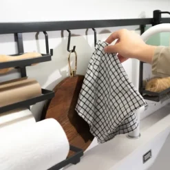 Emuca Küchenmesserhalter Titane, Stahl und Kunststoff, Anthrazitgrau
