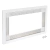 Emuca Mikrowellenrahmen, für den Einbau in Küchenzeilen, Modul 600mm, 600x400mm, Kunststoff, weiss