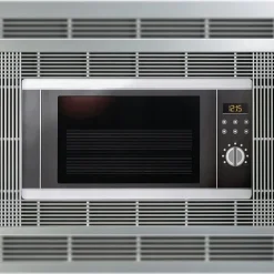 Emuca Mikrowellenrahmen, für den Einbau in Küchenzeilen, Modul 600mm, 600x400mm, Kunststoff, grau lackiert
