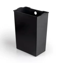 Emuca Recycle Recyclingbehälter, Outdoor, Deckelöffnung mit Fußpedal, rechteckig, 1x12 Liter, Aluminium, weiß lackiert