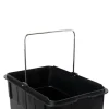 Emuca Recycle Recyclingbehälter, Outdoor, mit Fächern, Deckelöffnung mit Fußpedal, 3x15 Liter, Edelstahl