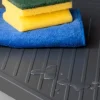 Emuca Schutz für Böden von Küchenmöbeln Modell Sink, M100, 967x580mm, Brettstärke 16mm, schneidbar, Kunststoff, Anthrazitgrau