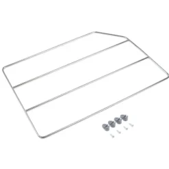 Emuca Trennelemente-Set für Schränke und Regale, Verchromt, Stahl