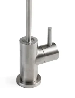 Entnahmehahn für Wasserfilter, Osmoseanlage aus hochwertigem, gebürstetem Edelstahl.