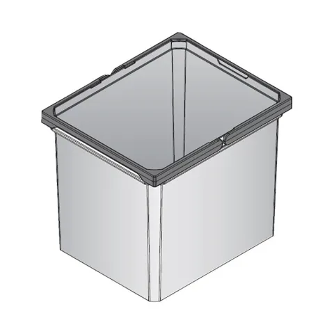 Envi Free Mülleimer 29 Liter 382 x 315 x 326 mm Abfallbehälter Kunststoff Anthrazit Küche