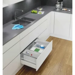 Envi Free Mülleimer 29 Liter 382 x 315 x 326 mm Abfallbehälter Kunststoff Telegrau Küche