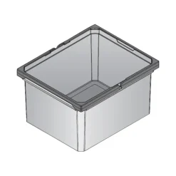 Envi Free Mülleimer 18 Liter 382 x 315 x 216 mm Abfallbehälter Kunststoff Anthrazit Küche