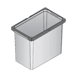 Envi Free Mülleimer 22 Liter 382 x 230 x 326 mm Abfallbehälter Kunststoff Anthrazit Küche