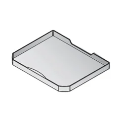 ENVI FREE Mülleimerdeckel 191 x 230 mm Ersatzdeckel Kunststoff Telegrau RAL 7047 für Küche