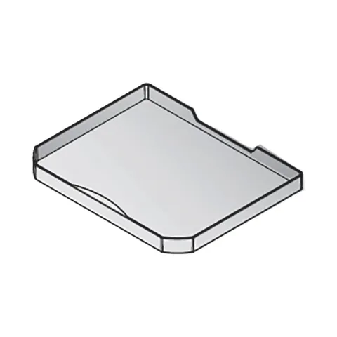 ENVI FREE Mülleimerdeckel 191 x 230 mm Ersatzdeckel Kunststoff Telegrau RAL 7047 für Küche