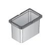 Envi Free Mülleimer 7,5 Liter 183 x 302 x 216 mm Abfallbehälter Kunststoff Anthrazit Küche