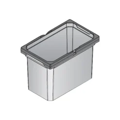 Envi Free Mülleimer 7,5 Liter 183 x 302 x 216 mm Abfallbehälter Kunststoff Anthrazit Küche