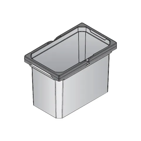 Envi Free Mülleimer 7,5 Liter 183 x 302 x 216 mm Abfallbehälter Kunststoff Anthrazit Küche