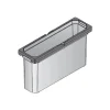 Envi Free Mülleimer 5,5 Liter 382 x 113 x 216 mm Abfallbehälter Kunststoff Telegrau Küche