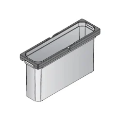 Envi Free Mülleimer 5,5 Liter 382 x 113 x 216 mm Abfallbehälter Kunststoff Telegrau Küche