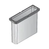 Envi Free Mülleimer 8,5 Liter 382 x 113 x 326 mm Abfallbehälter Kunststoff Anthrazit Küche