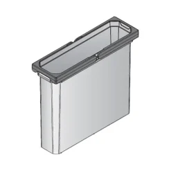 Envi Free Mülleimer 8,5 Liter 382 x 113 x 326 mm Abfallbehälter Kunststoff Anthrazit Küche