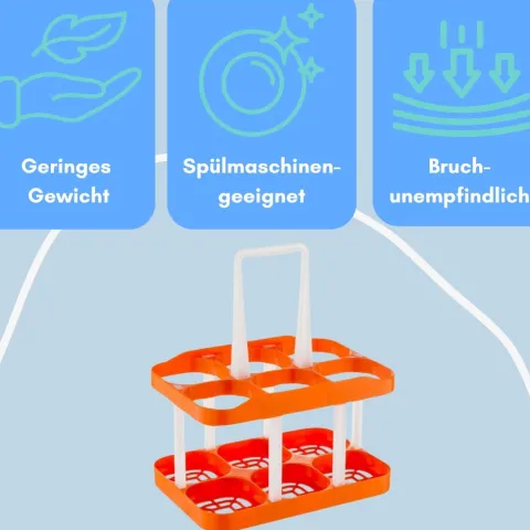 2er Set Flaschentasche Flaschenträger 6 Flaschen Flaschenkorb Flaschensammler Flaschenaufbewahrung Flaschenkörbe & -Träger Flaschen Aufbewahrung