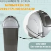 2er Set Mülleimer Schwingdeckel Mülleimer Küche 60l Groß Schwingeimer Mülltrenner Abfalleimer Küche Mülleimer mit Deckel Küchenabfalleimer