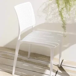 4er-Set Terrassenstühle aus Kunststoff 79 x 42 x 55 cm - Oviala