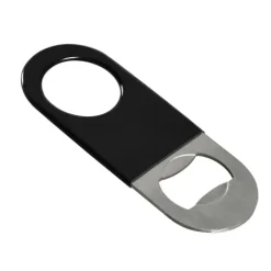 Flaschenöffner, Bieröffner, Kapselheber - SPEED OPENER MINI mit Vinyl, Schwarz