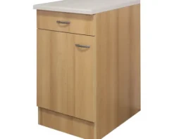 Flex Well Küchenzeile ohne Geräte Nano 270 cm buche matt zerlegt Variante reversibel 00010011