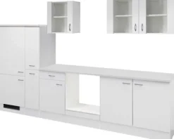 Flex Well Küchenzeile ohne Geräte Wito 300 cm weiß matt zerlegt Variante reversibel 00010034