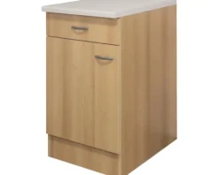 Flex Well Küchenzeile ohne Geräte Nano 310 cm buche matt zerlegt Variante reversibel 00010088
