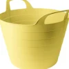 Flexibler Gartenkorb Mehrzweckkorb Wäschekorb Kunststoff 30l lemonade wasserdicht