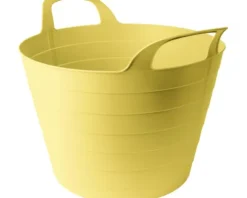 Flexibler Gartenkorb Mehrzweckkorb Wäschekorb Kunststoff 30l lemonade wasserdicht