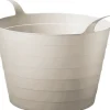 Flexibler Gartenkorb Mehrzweckkorb Wäschekorb Kunststoff 30l beige wasserdicht
