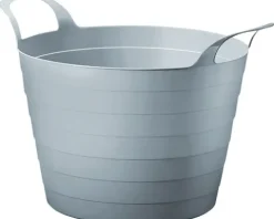 Flexibler Gartenkorb Mehrzweckkorb Wäschekorb Kunststoff 30l blau wasserdicht