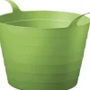 Flexibler Gartenkorb Mehrzweckkorb Wäschekorb Kunststoff 30l grün wasserdicht