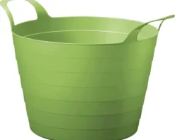 Flexibler Gartenkorb Mehrzweckkorb Wäschekorb Kunststoff 30l grün wasserdicht