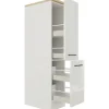 Flex Well Apothekerschrank Lund BxTxH 30 x 60 x 161 cm lichtgrau glänzend zerlegt 00012190