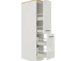 Flex Well Apothekerschrank Lund BxTxH 30 x 60 x 161 cm lichtgrau glänzend zerlegt 00012190