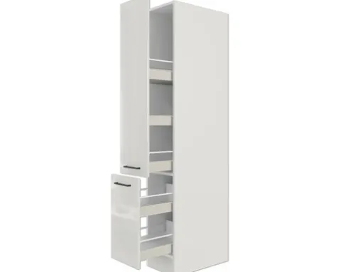 Flex Well Apothekerschrank Lund BxTxH 30 x 57 x 200 cm lichtgrau glänzend zerlegt 00012186
