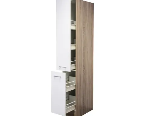 Flex Well Apothekerschrank Samoa BxTxH 30 x 57 x 200 cm weiß matt zerlegt 00007529