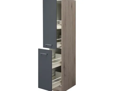Flex Well Apothekerschrank Tiago BxTxH 30 x 60 x 161 cm basaltgrau matt zerlegt 00011678