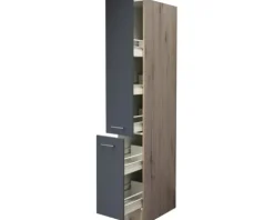 Flex Well Apothekerschrank Tiago BxTxH 30 x 57 x 200 cm basaltgrau matt zerlegt 00011674