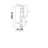 Flex Well Apothekerschrank Varo BxTxH 30 x 60 x 162 cm weiß matt zerlegt 00010965