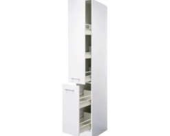 Flex Well Apothekerschrank Vorratsschrank Lucca BxTxH 30 x 57 x 200 cm weiß matt zerlegt 00011166