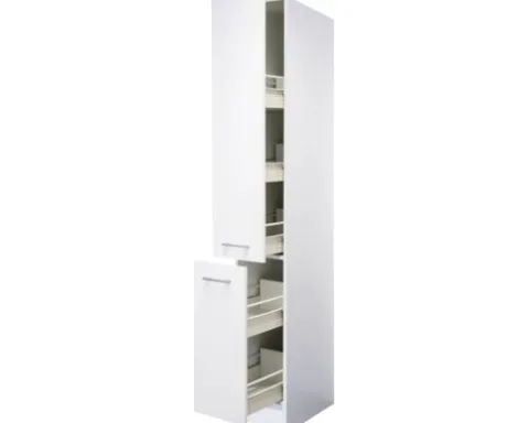 Flex Well Apothekerschrank Vorratsschrank Lucca BxTxH 30 x 57 x 200 cm weiß matt zerlegt 00011166