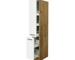 Flex Well Apothekerschrank Vintea BxTxH 30 x 57 x 200 cm magnolienweiss matt zerlegt 00011629
