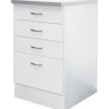 Flex Well Auszugunterschrank Wito BxTxH 50 x 60 x 85 cm weiß matt zerlegt 00006974